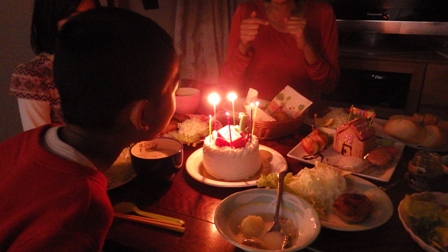 息子の誕生日会