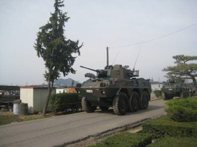 海田陸上自衛隊記念式典を見に行ってました