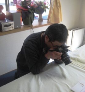 ホームページ用の写真を撮って貰いました