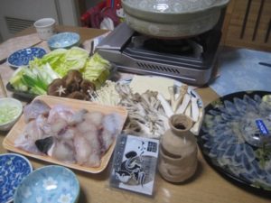 鍋物が大好きなので、河豚セットを取り寄せてみた