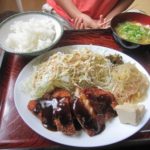 山崎５号店（定食＆お好み焼き）でお腹いっぱい