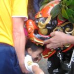 秋祭りの獅子舞役がようやく終わりました