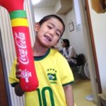 娘を置いて家族3人で瀬野川河川敷をランニング