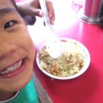 宮島クロカン前の家族4人の合同練習、オリジナルTシャツ着用します