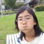 目標を宮島クロカン3kmの部に合わせ、子供たちと勝負をします