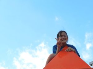 娘が1泊二日のグローバルキャンプに出掛けているのでお迎え