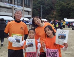宮島クロカン3㎞の部、息子にだけは負けたくない！