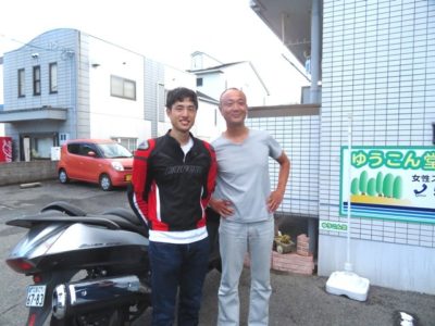 八幡川リバーマラソンで大活躍した大学生が遊びに来てくれた