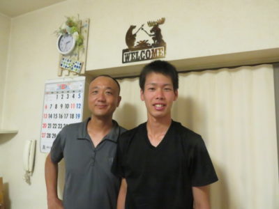 法政大学駅伝部の子が遊びに来てくれました