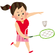 家族でバドミントン特訓