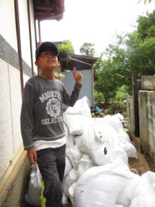人生で一番土嚢袋が欲しいと思った一日でした（復旧作業中）