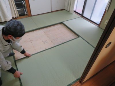 畳を張り替えて貰って気分スッキリ。これで当分安心です