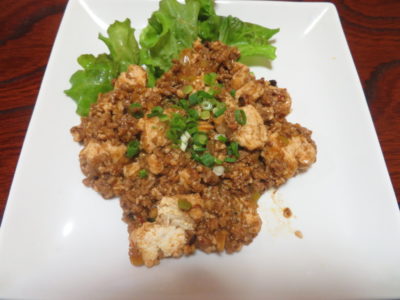 昨日に引き続き2度目の麻婆豆腐作りに挑戦してみた