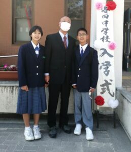 中学校の入学式
