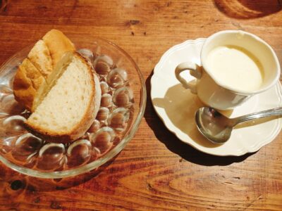 イルヴェッキオのスープとパン