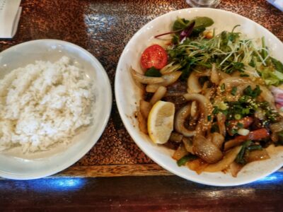 西区福島町ステーキハウス「菊」の焼肉定食