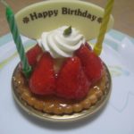 バースデイケーキ登場