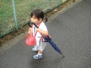 雨の日は、娘と一緒に過ごします